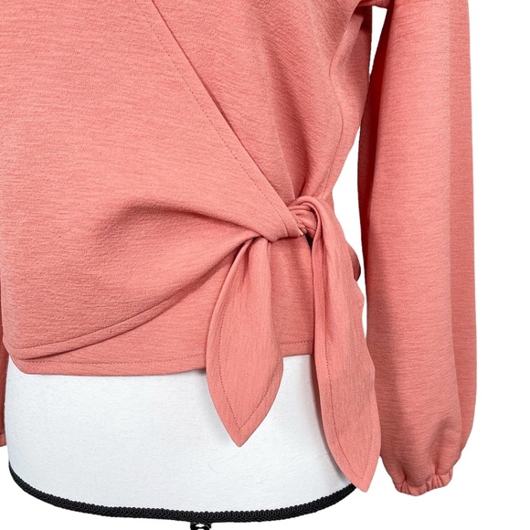 Madewell Texture & Thread Crepe True Wrap Top - Picture 7 of 7